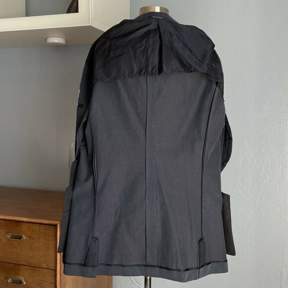 Yves Saint Laurent Men Cotton Navy Blazer Sport Coat Jacket 52L - Picture 5 of 8